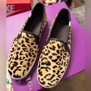 Kate Spade Leopard Print Slip-On Shoes